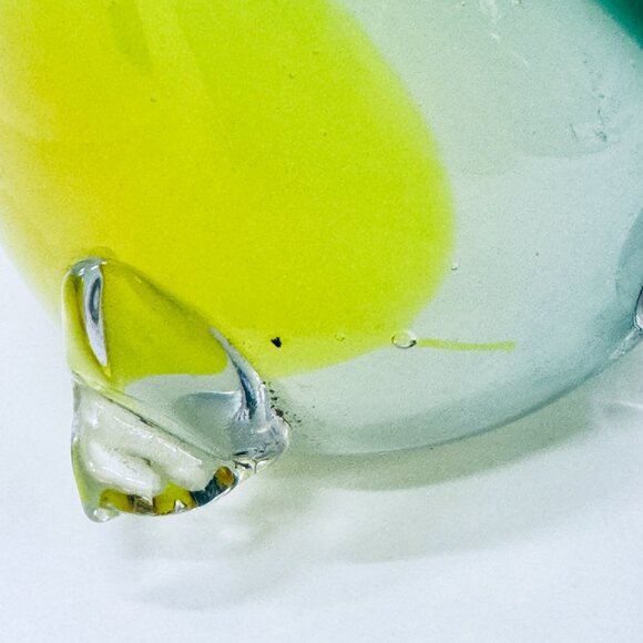 Vintage Crystal Glass Frog Paperweight Figurine Taiwan Collectible - Picture 9 of 10